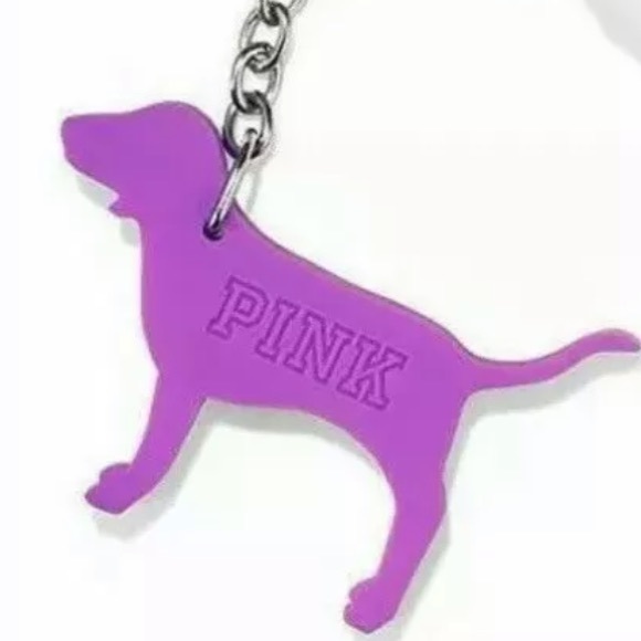 PINK VS Tinted Lip Balm Mini Dog Keychain - Picture 2 of 2